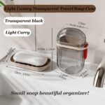 Emlimny 2 Pack Travel Soap Case,Bar Soap Travel Case,Small Versatile Portable Travel Soap Box with Sealed Lid Can Efficient Drainage and Leak-Proof Seal for Bathroom Showers, Gyms