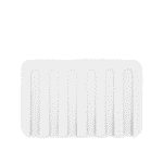 Essentra Home Matte White Self-Draining Rectangular Soap Dish