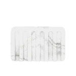 Essentra Home Matte White Self-Draining Rectangular Soap Dish