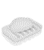 Essentra Home Matte White Self-Draining Rectangular Soap Dish