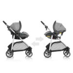 Evenflo Omni Plus Modular Travel System with LiteMax Sport Infant Car Seat, Mylar Gray, Unisex