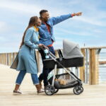 Evenflo Omni Plus Modular Travel System with LiteMax Sport Rear-Facing Infant Car Seat, Hyperion Red, 22lb