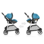 Evenflo Omni Plus Modular Travel System with LiteMax Sport Rear-Facing Infant Car Seat, Tazi Blue