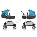 Evenflo Omni Plus Modular Travel System with LiteMax Sport Rear-Facing Infant Car Seat (Brizo Pink), Girl