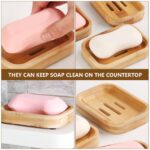 EXHUMKY Kitchen Soap Dish Assorted Color 1Set 4.9X3.1In