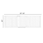 Fairy Baby 84.9-94.9" Extra Wide Baby Safety Gate Walk Thru White Metal Gate