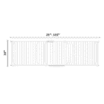 Fairy Baby 94.9-104.9" Extra Wide Baby Safety Gate Walk Thru White Metal Gate