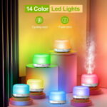 Fimilo 500ml Aroma Diffuser with 6*10ml Essential Oil with Remote Control for Large Room Home Office Car, Aromatherapy Fragrant Oil Air Humidifier Vaporizer for Gift