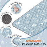Foldable Baby Play Mat 79in*71in, HDJ Baby Mat for Floor Playpen, Portable Crawling Mat for Babies Toddlers Infants, Blue