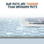 Foldable Baby Play Mat 79in*71in, HDJ Baby Mat for Floor Playpen, Portable Crawling Mat for Babies Toddlers Infants, Blue