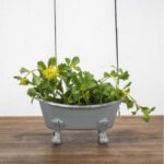 Foreside Home & Garden Mini Bathtub Soap Dish, Gray FETD07311