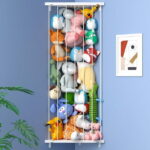 FOUKUS Corner Stuffed Animal Storage Toy Organizer: Kids Room Stuffed Animal Holder Length Adjustable Plushie Toys Shelf - Large Corner Plush Toys Storage for Nursery Playroom...