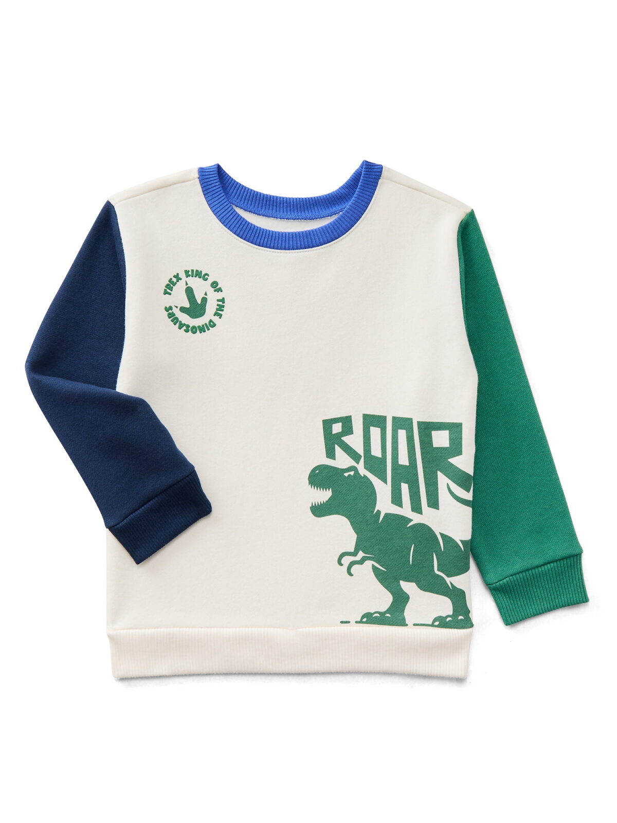 Garanimals Toddler Boy Color Block Graphic Fleece Sweatshirt, Sizes 2T-5T