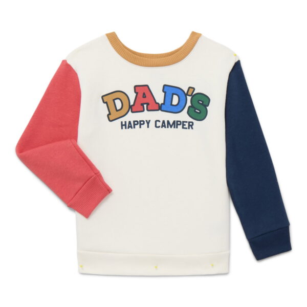 Garanimals Toddler Boy Color Block Graphic Fleece Sweatshirt, Sizes 2T-5T