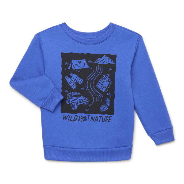 Garanimals Toddler Boy Graphic Fleece Sweatshirt, Sizes 2T-5T