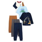 Garanimals Toddler Boy Mix and Match 6-Piece Outfits Kid-Pack, Sizes 18M-5T