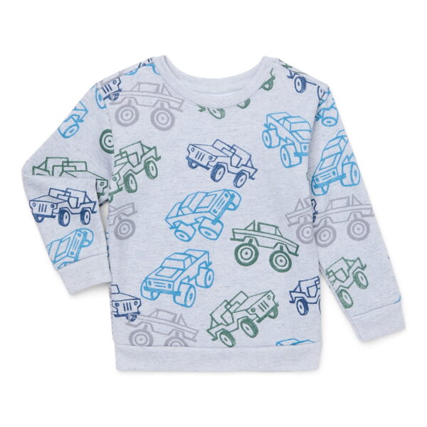 Garanimals Toddler Boy Print Fleece Sweatshirt, Sizes 2T-5T