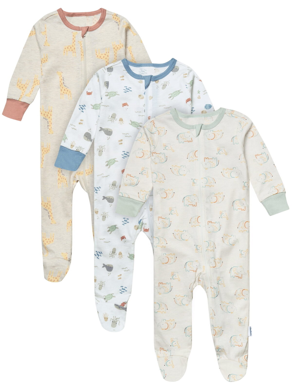 Gerber Baby Neutral 3-Pack Sleep N´Play, Sizes Newborn - 6/9 Months