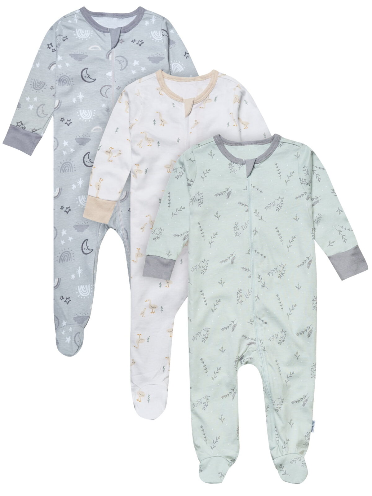 Gerber Baby Neutral 3-Pack Sleep N´Play, Sizes Newborn - 6/9 Months