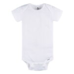 Gerber Baby Neutral 3-Pack White Short Sleeve Bodysuits, Sizes Preemie - 24 Months