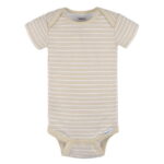 Gerber Baby Neutral Short Sleeve Bodysuits, 3-Pack, Sizes Newborn - 24 Months