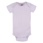 Gerber Baby Neutral Short Sleeve Bodysuits, 3-Pack, Sizes Newborn - 24 Months