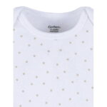 Gerber Baby Neutral Short Sleeve Bodysuits, 3-Pack, Sizes Newborn - 24 Months