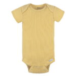 Gerber Baby Neutral Short Sleeve Bodysuits, 3-Pack, Sizes Newborn - 24 Months