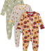 Gerber Gender Neutral Sleep ´N Play Footed Pajama, 3-Pack, Sizes Newborn - 6/9 Months
