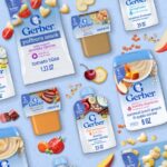 Gerber Toddler Food, Mango Banana Apple, Fruit Puree, Yogurt & Whole Grains Pouches 3.5 oz