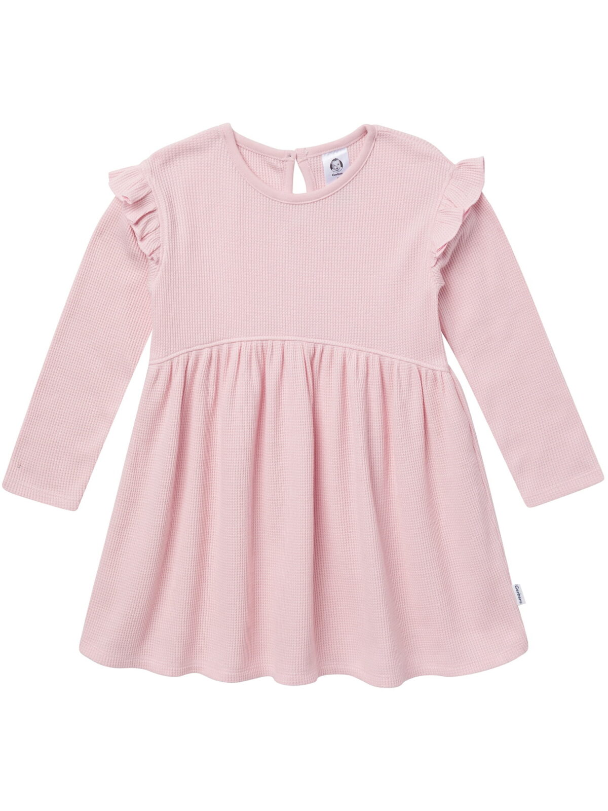 Gerber Toddler Girl Long Sleeve Dress, Sizes 12 Months - 5T