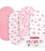 Gllquen Baby Bassinet Sheets Set 4 Pack, for Newborn Baby Girls 32"X16", Pink Heart