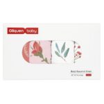 Gllquen Baby Fitted Bassinet Sheets Set 4 Pack for Newborn Baby Girls 32 in x 16 in, Red Floral