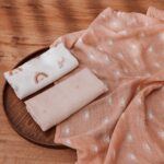 Gllquen Baby Muslin Organic Cotton Swaddle Blankets 6-Pack for Newborn Infant Girls and Boys, Sun and Moon