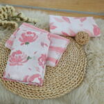 Gllquen Baby Muslin Swaddle 6-Pack Swaddle Wrap Receiving Breathable Cotton Blankets for Newborn Infant Girls 27x27", Pink Floral