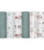 Gllquen Baby Muslin Swaddle Blankets 6-Pack Cotton Wrap for Newborn Infant Girls Boys, 27 X 27", Forest