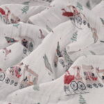 Gllquen Baby Muslin Swaddle Blankets 6-Pack Cotton Wrap for Newborn Infant Girls Boys, 27 X 27", Forest