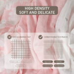 Gllquen Baby Muslin Swaddle Blankets 6-Pack Organic Cotton Blankets for Newborn Infant Girls Boys, 28 X 28", Rosebud