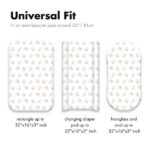 Gllquen Baby Premium Bassinet Sheets Set 4 Pack For Newborn Baby Boys Girls, Cloud & Bears