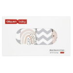 Gllquen Baby Premium Bassinet Sheets Set 4 Pack For Newborn Baby Boys Girls, Cloud & Bears
