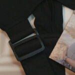 Gllquen Baby Wrap Carrier Organic Cotton Adjustable Slings ,for Newborn,Infant,Toddlers 35 lbs,Black