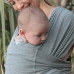 Gllquen Baby Wrap Carriers Premium Organic Cotton Adjustable Slings, for Toddlers, Infant, Newborn, Light Gray