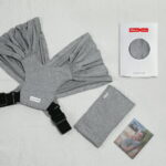 Gllquen Baby Wrap Carriers Premium Organic Cotton Adjustable Slings, for Toddlers, Infant, Newborn, Light Gray