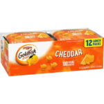 Goldfish Cheddar Cheese Crackers, Snack Packs, 1 oz, 12 Count Multi-Pack Tray