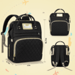 GPED Diaper Bag Backpack, Multifunctional Baby Changing Bag with Insulated Milk Bottle Pocket & Stroller Strap, Large Capacity Travel Backpack with USB Charging Port, Baby Bags...