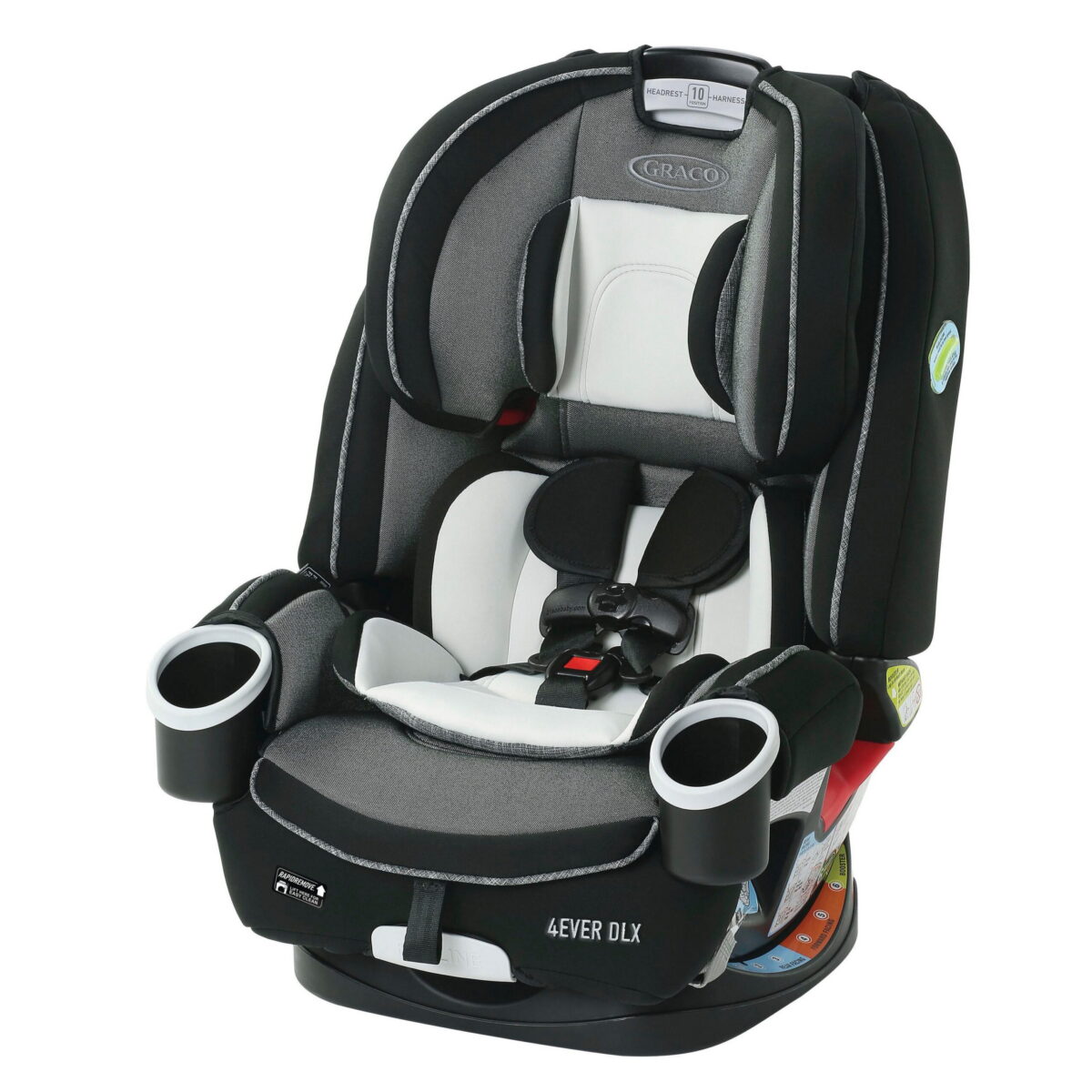 Graco 4Ever DLX 4-in-1 Convertible Car Seat, Fairmont, Black