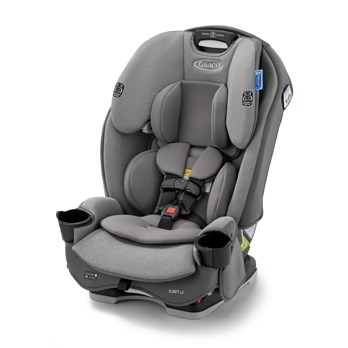 Graco SlimFit LX 3-in-1 Convertible Car Seat, Shaw Gray