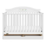 Graco Story 5-in-1 Convertible Baby Crib with Drawer and Reversible Headboard, White
