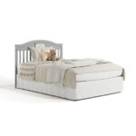 Graco Story 5-in-1 Convertible Baby Crib with Drawer and Reversible Headboard, Pebble Gray