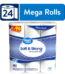Great Value Soft & Strong Premium Toilet Paper, 24 Mega Rolls, 380 Sheets per Roll